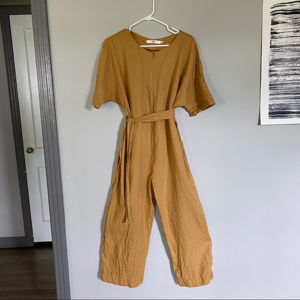 100% linen jumpsuit